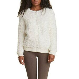 Barefoot Dreams® Cozychic Loop Fringe Jacket Women's  Sm Cream Ivory BDWCC20506